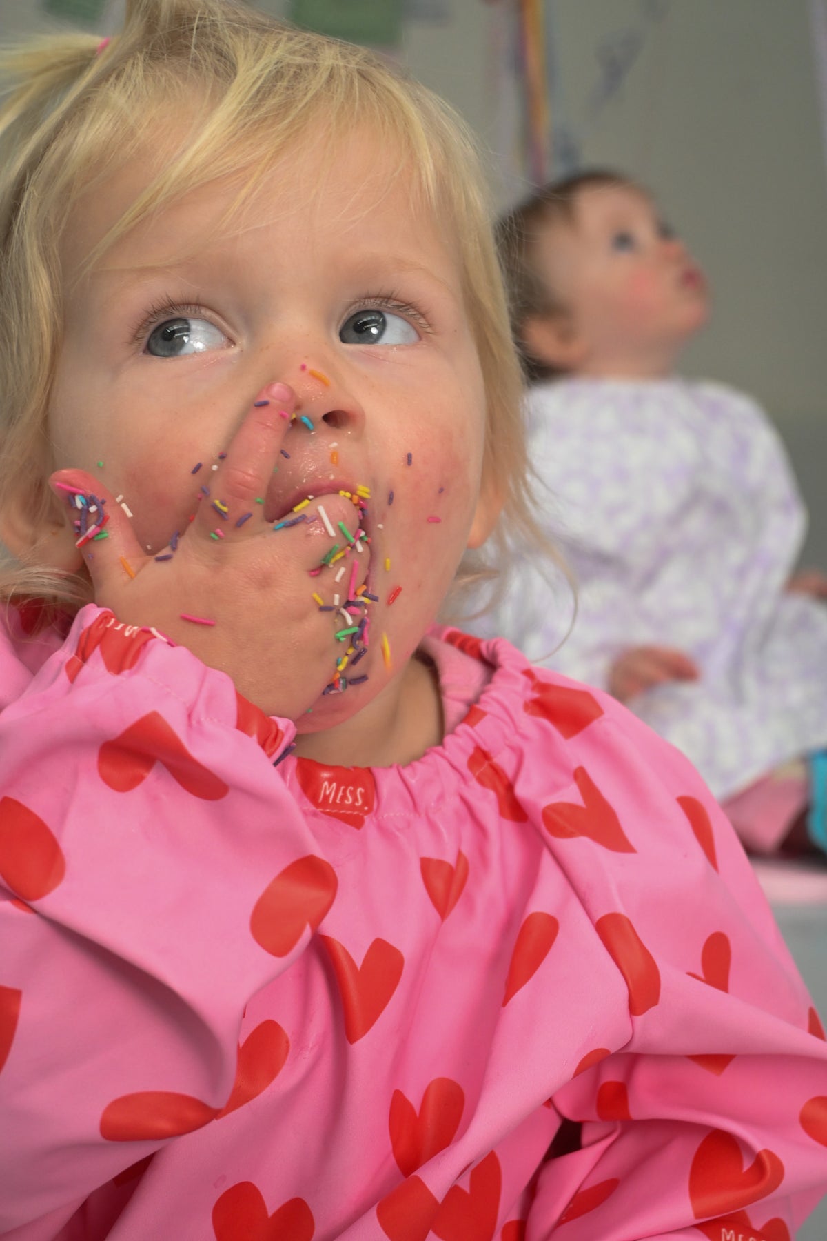 Lovebug Waterproof Kids Art Smock and Food Bib