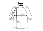 Blossom print kids smock front view