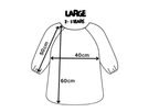 Waterproof Blossom art smock for toddlers and preschoolers