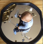 Mirrored Tuff Tray insert for kids sensory play
