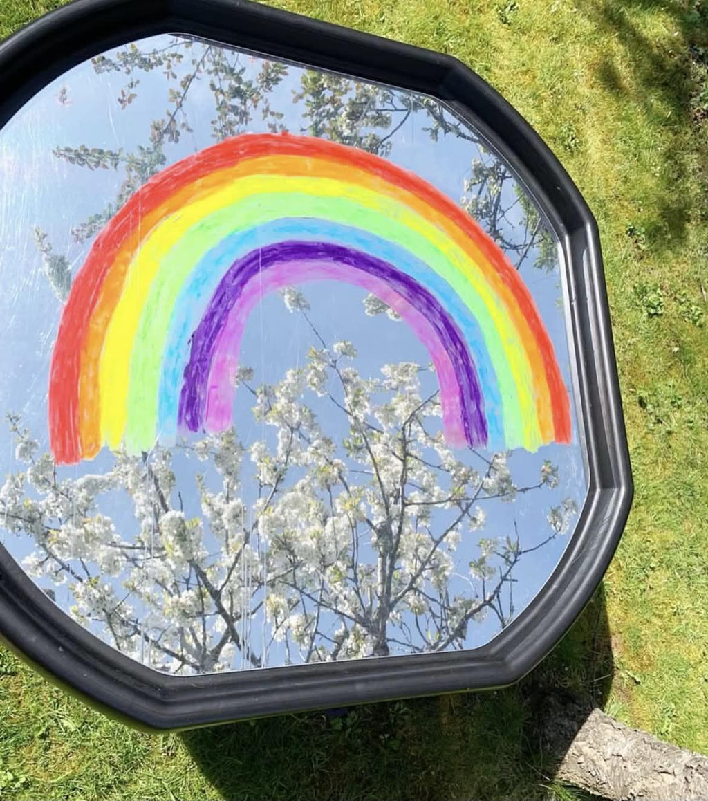 100cm Tuff Tray mirrored insert for sensory play
