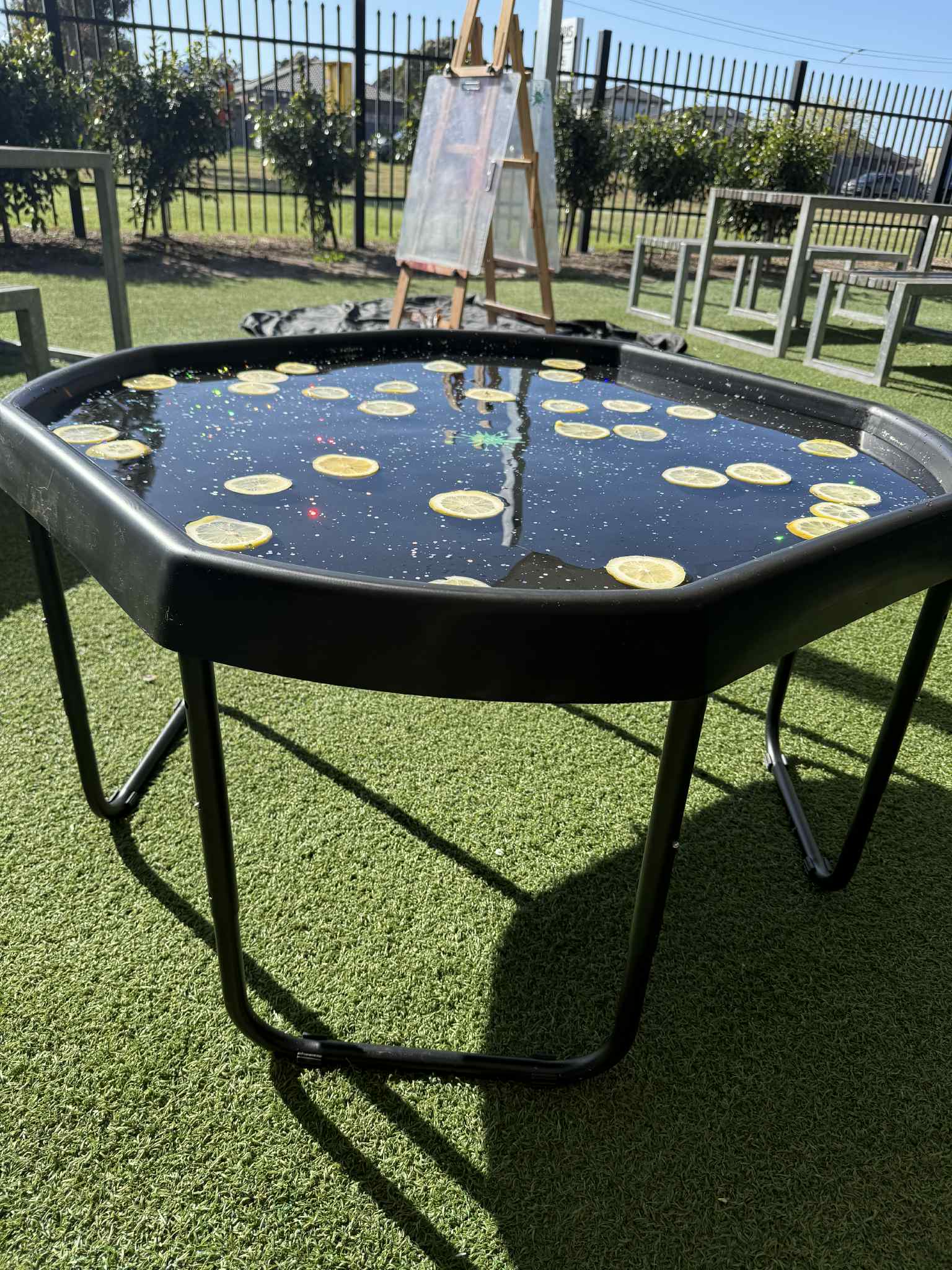 sturdy tuff tray stand 100 cm for kids activities